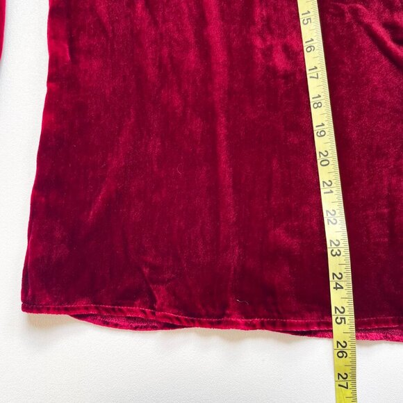 Ramy Brook Velvet Kanye One Shoulder Top Mahogany Red Size Medium NEW NWT - Picture 7 of 7